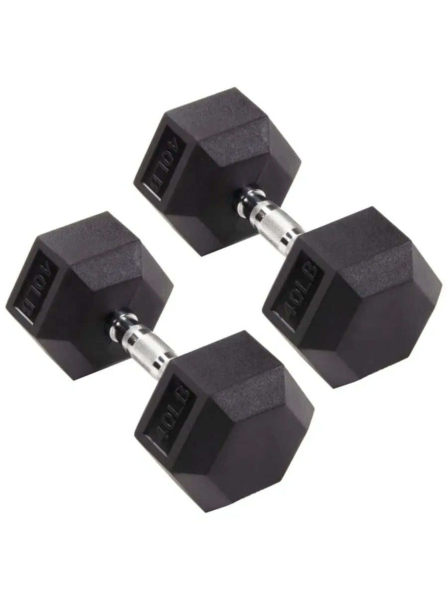 Набор шестигранных гантелей для силовых тренировок, 18 кг (около 18 кг) Signature Fitness — мульти