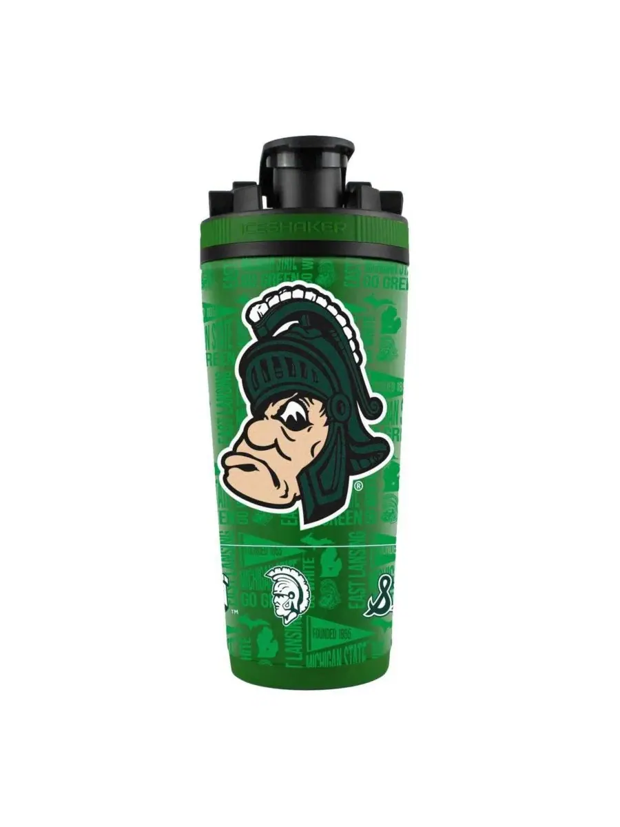 Бутылка Wincraft Michigan State Spartans из нержавеющей стали 4D объемом 737 г Ice Shaker