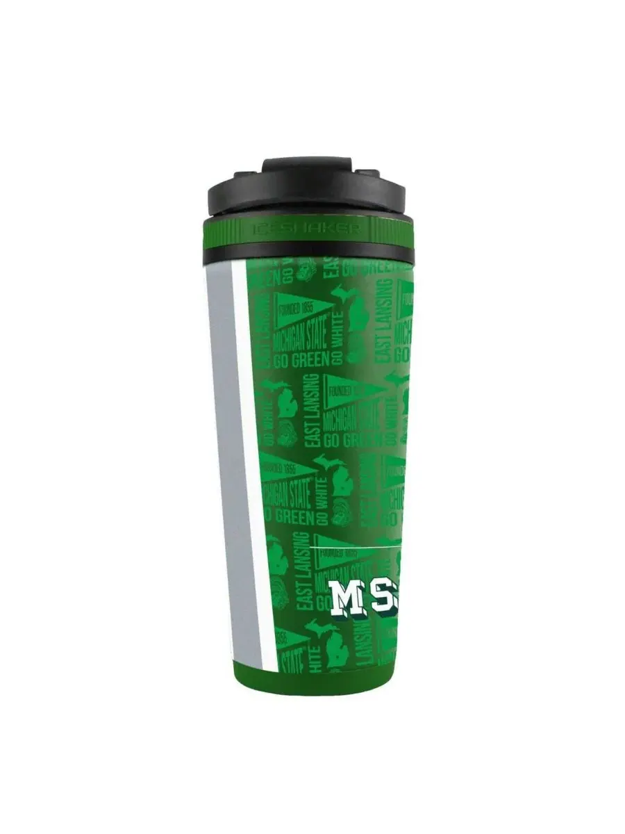 Бутылка Wincraft Michigan State Spartans из нержавеющей стали 4D объемом 737 г Ice Shaker — изображение 2 из 2, нет цвета