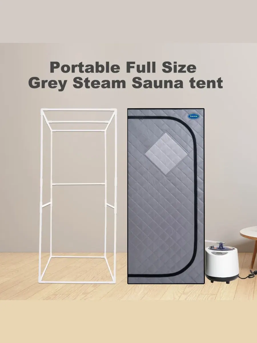 Персональная паровая сауна-палатка Streamdale с таймером и сертификатом FCC Streamdale Furniture — изображение 6 из 7, серый