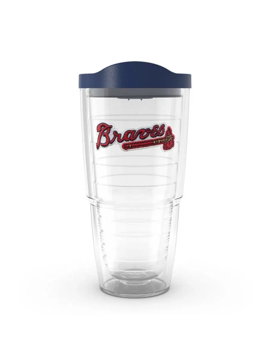 Термокружка Tervis Tumbler 24 унции с эмблемой Atlanta Braves, Emblem Classic