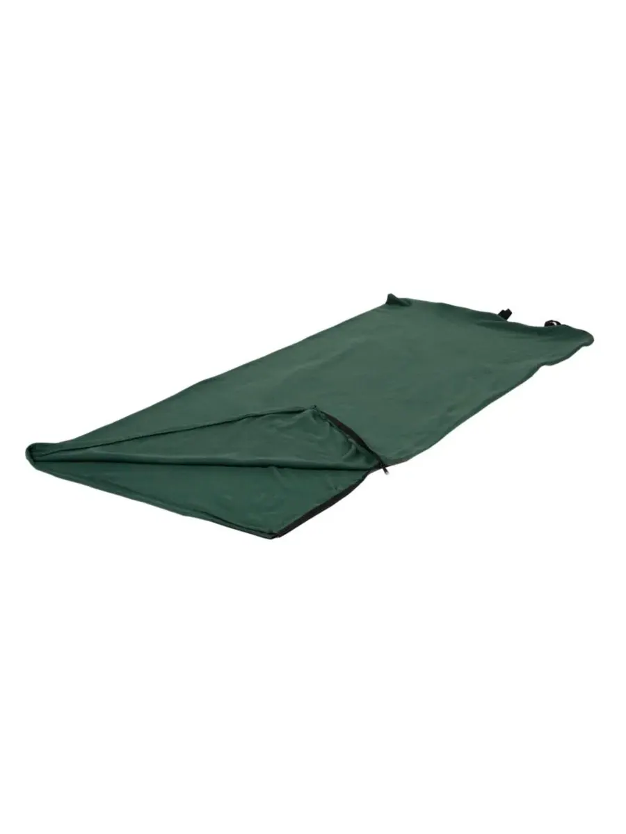 Спальный мешок Stan Sport из флиса - зеленый Stansport