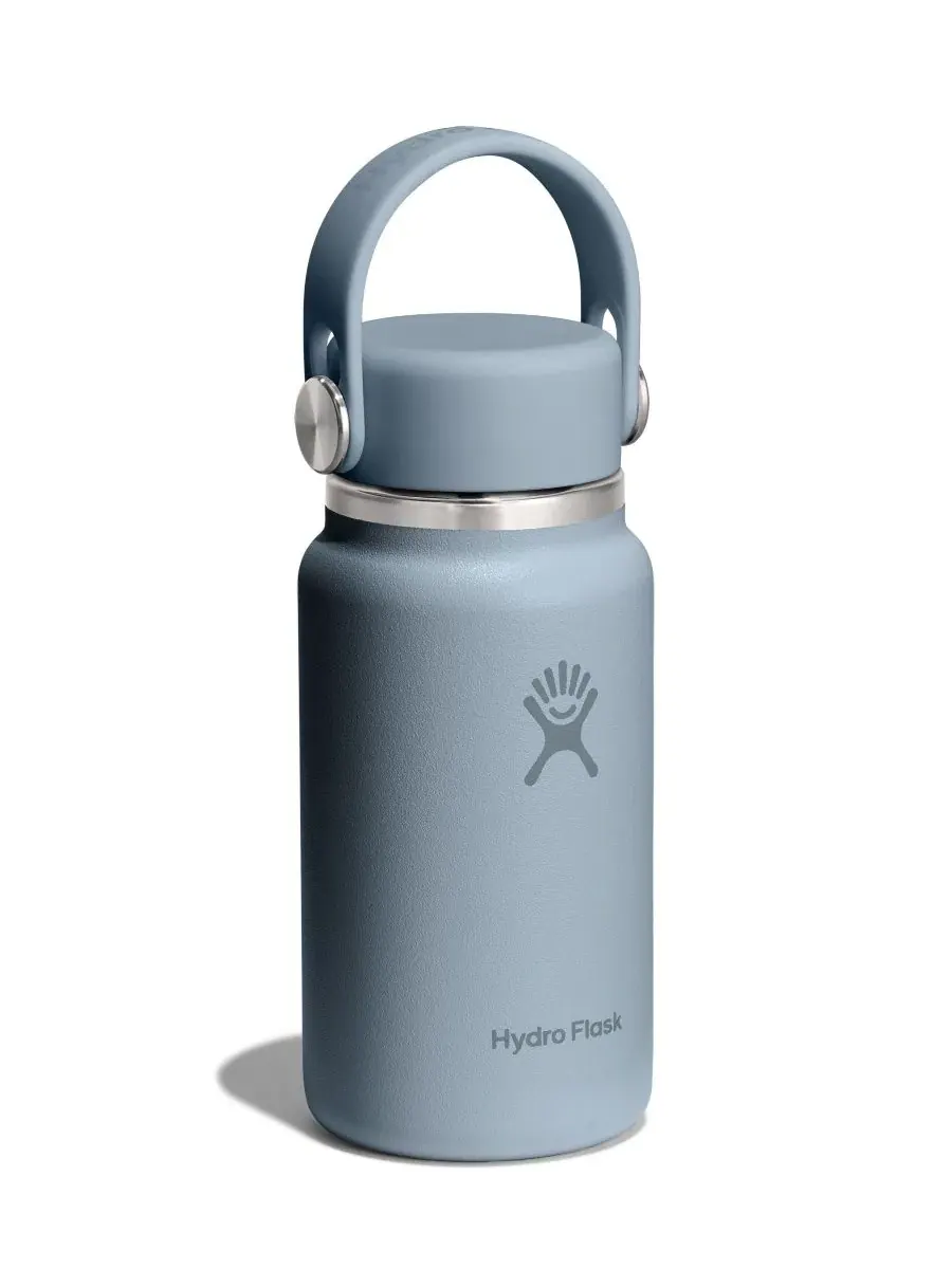 Термобутылка Hydro Flask, 0,2 л, с вакуумной изоляцией, 6.7 oz Insulated Micro Hydro Bottle — изображение 2 из 3, серый