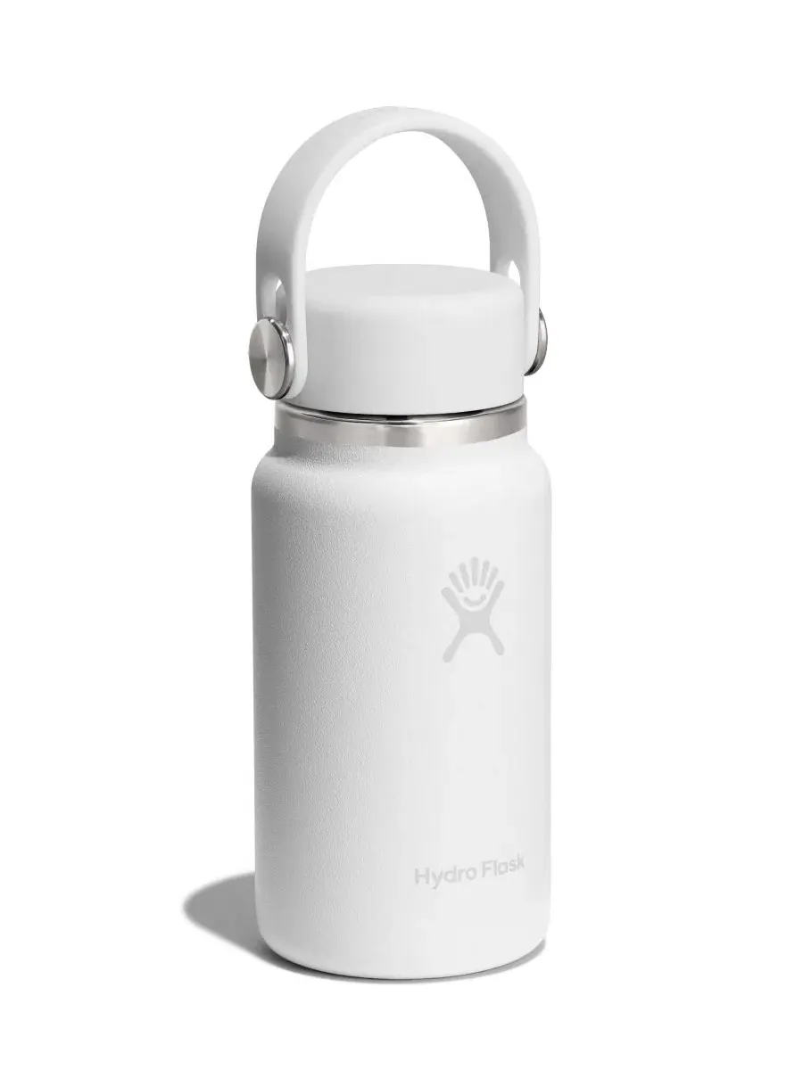 Термобутылка Hydro Flask объемом 200 мл, с двойными стенками — изображение 2 из 3, белый