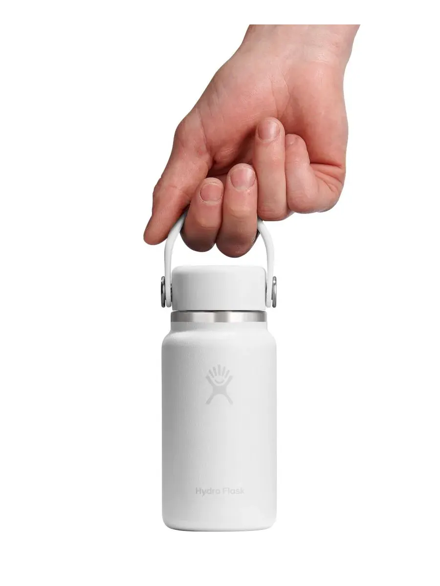 Термобутылка Hydro Flask объемом 200 мл, с двойными стенками — изображение 3 из 3, белый