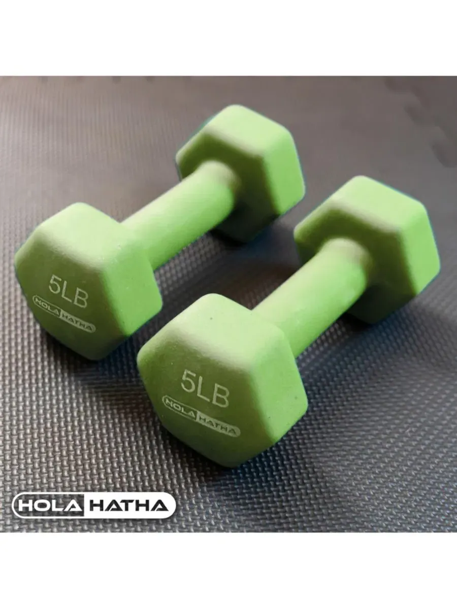 Набор гантелей из неопрена весом 66 кг (66 кг) для всего тела с подставкой для хранения Holahatha — изображение 7 из 10