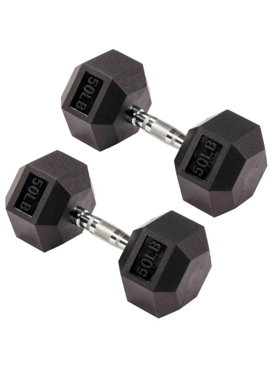 Набор шестигранных гантелей для силовых тренировок, 23 кг (22,7 кг) Signature Fitness — мульти