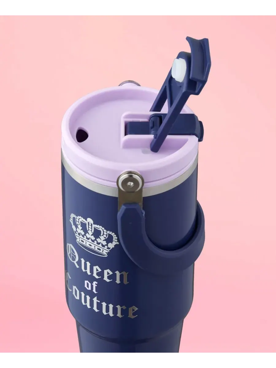 Термокружка Insulated Flip Fusion объемом 1 л (около 1,2 литра) Juicy Couture — изображение 3 из 8, синий