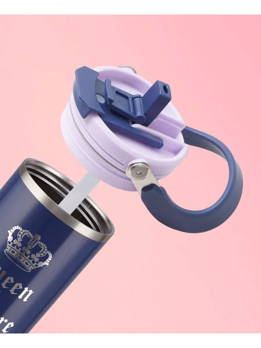 Термокружка Insulated Flip Fusion объемом 1 л (около 1,2 литра) Juicy Couture — изображение 5 из 8, синий