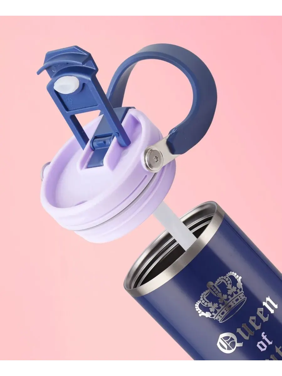 Термокружка Insulated Flip Fusion объемом 1 л (около 1,2 литра) Juicy Couture — изображение 7 из 8, синий