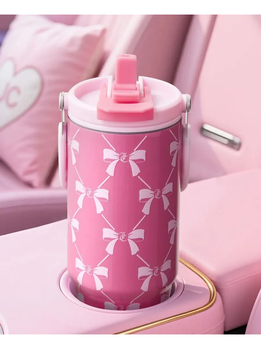 Термокружка Insulated Flip Fusion объемом 1 л (около 1,2 литра) Juicy Couture — изображение 2 из 8, розовый