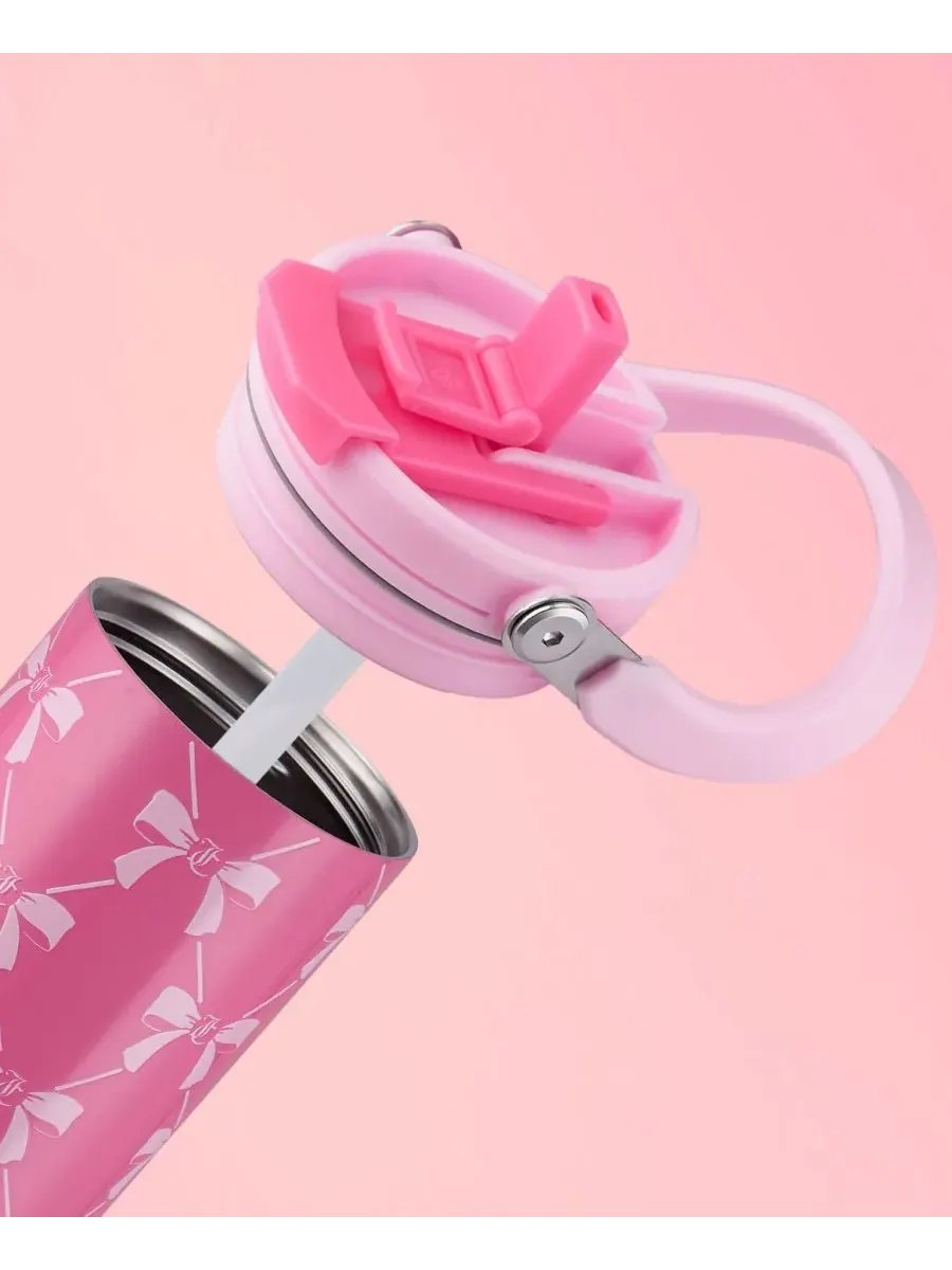 Термокружка Insulated Flip Fusion объемом 1 л (около 1,2 литра) Juicy Couture — изображение 5 из 8, розовый