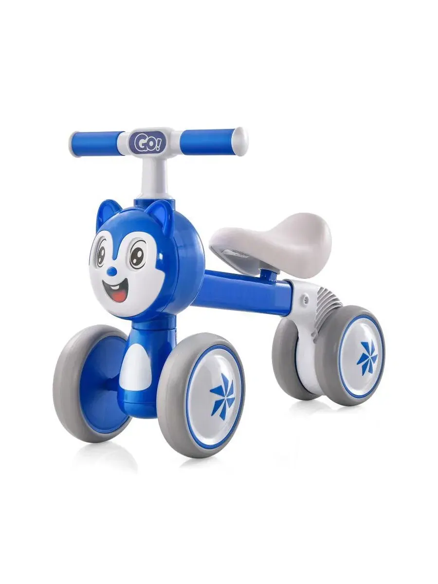 Беговел с 4 колесами без педалей, модель Lightweight Baby Balance Bike Slickblue