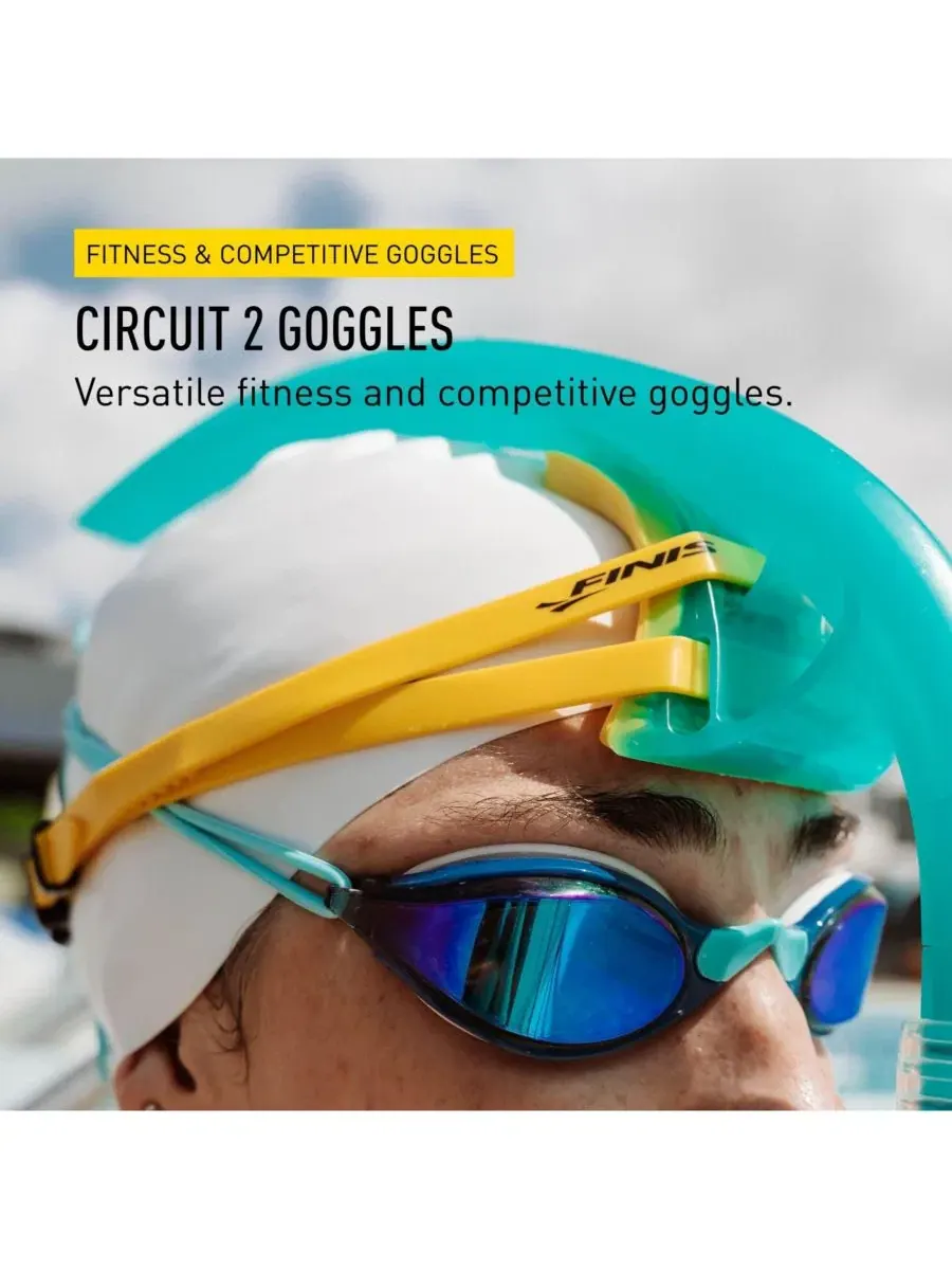 Очки Circuit2 с синим зеркалом Finis — изображение 2 из 3, синий