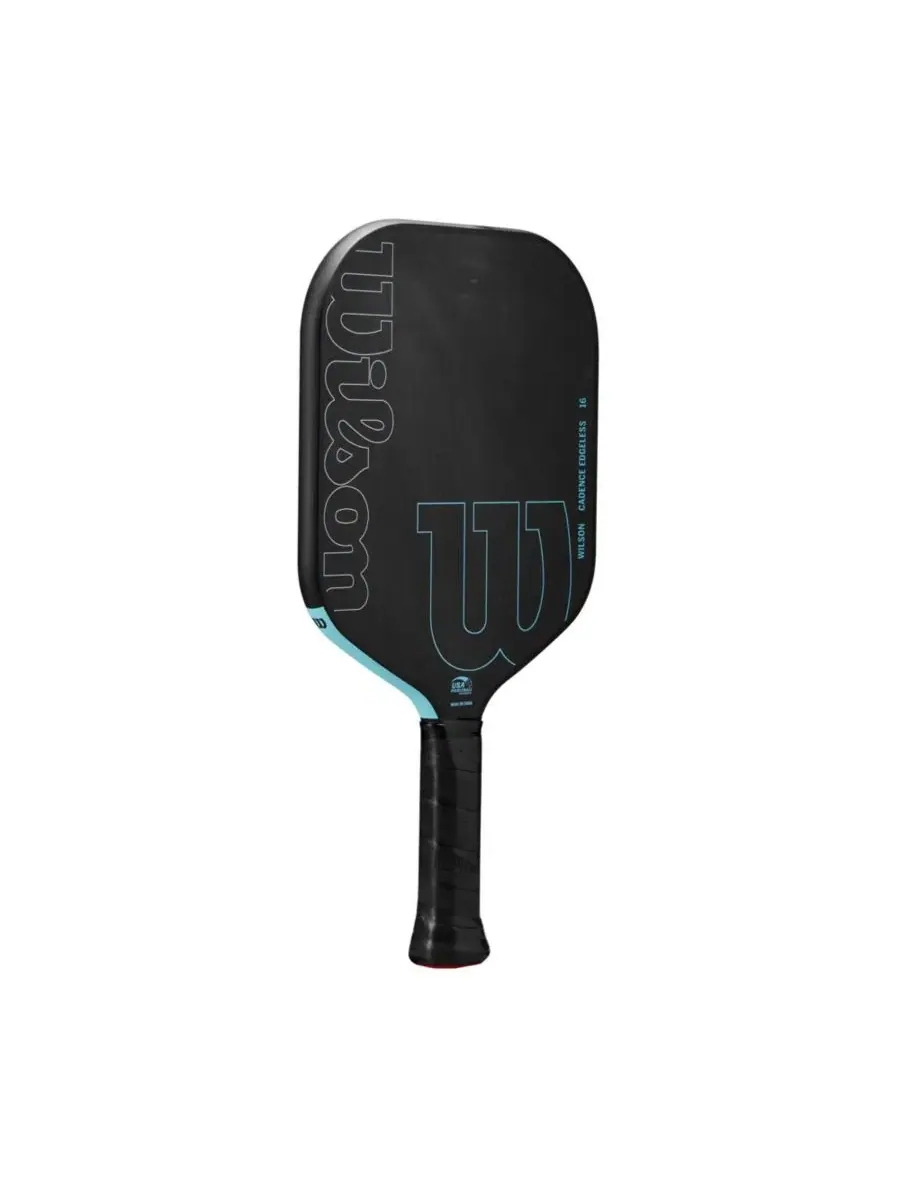 Ракетка для пиклбола Cadence Edgeless 16 - черная/светло-голубая / 11 см / 222 г Wilson — изображение 2 из 3