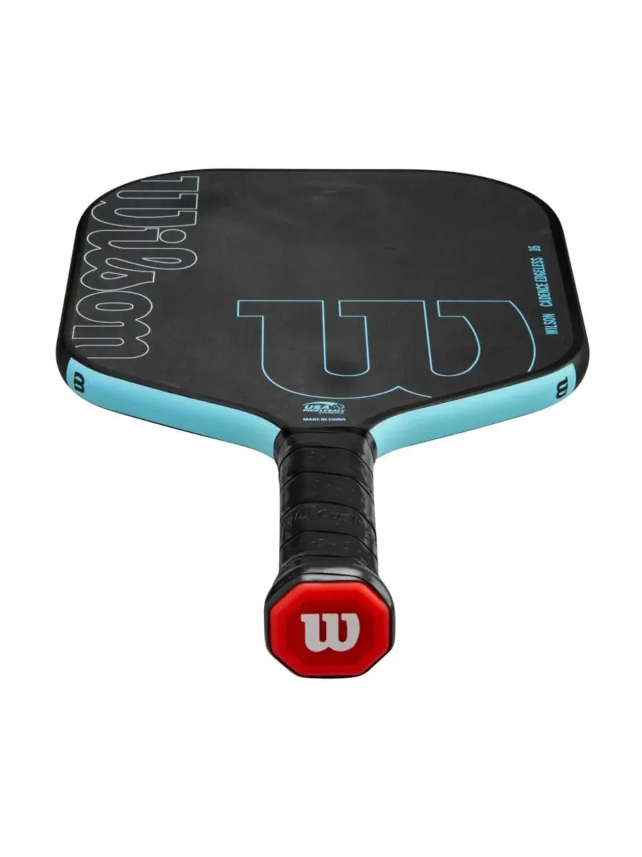Ракетка для пиклбола Cadence Edgeless 16 - черная/светло-голубая / 11 см / 222 г Wilson — изображение 3 из 3