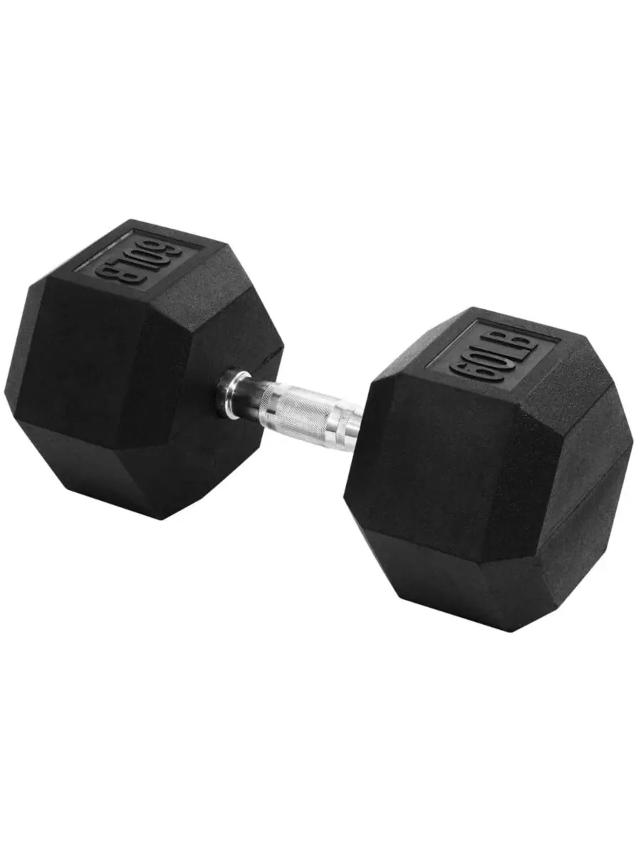 Гантель Hex Single Dumbbell для силовых тренировок, 27 кг (около 27 кг) Signature Fitness — мульти