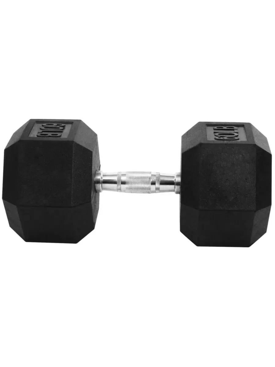 Гантель Hex Single Dumbbell для силовых тренировок, 27 кг (около 27 кг) Signature Fitness — изображение 6 из 7, нет цвета