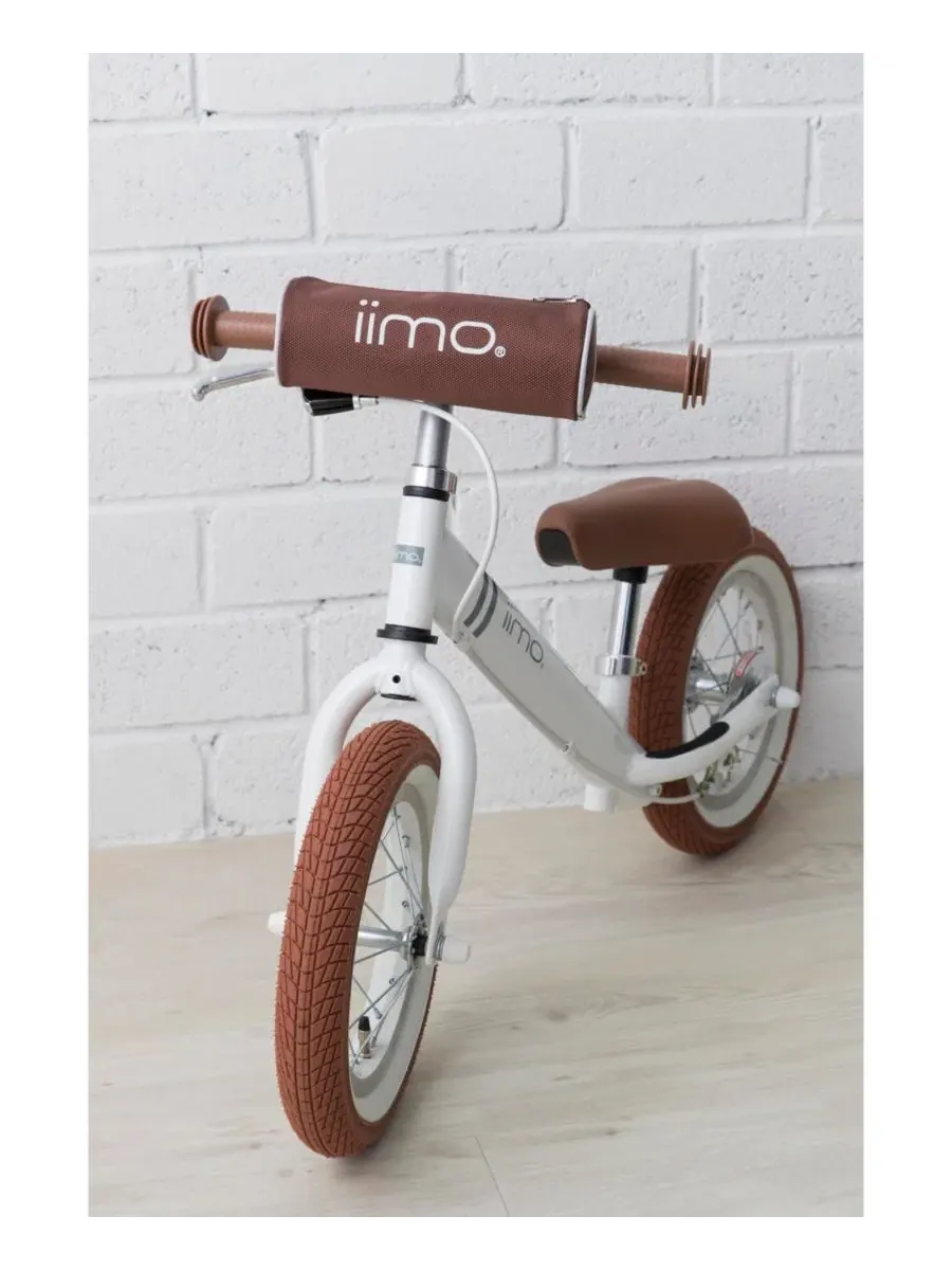 Беговел 30 см (алюминий) Iimo — изображение 11 из 11, белый