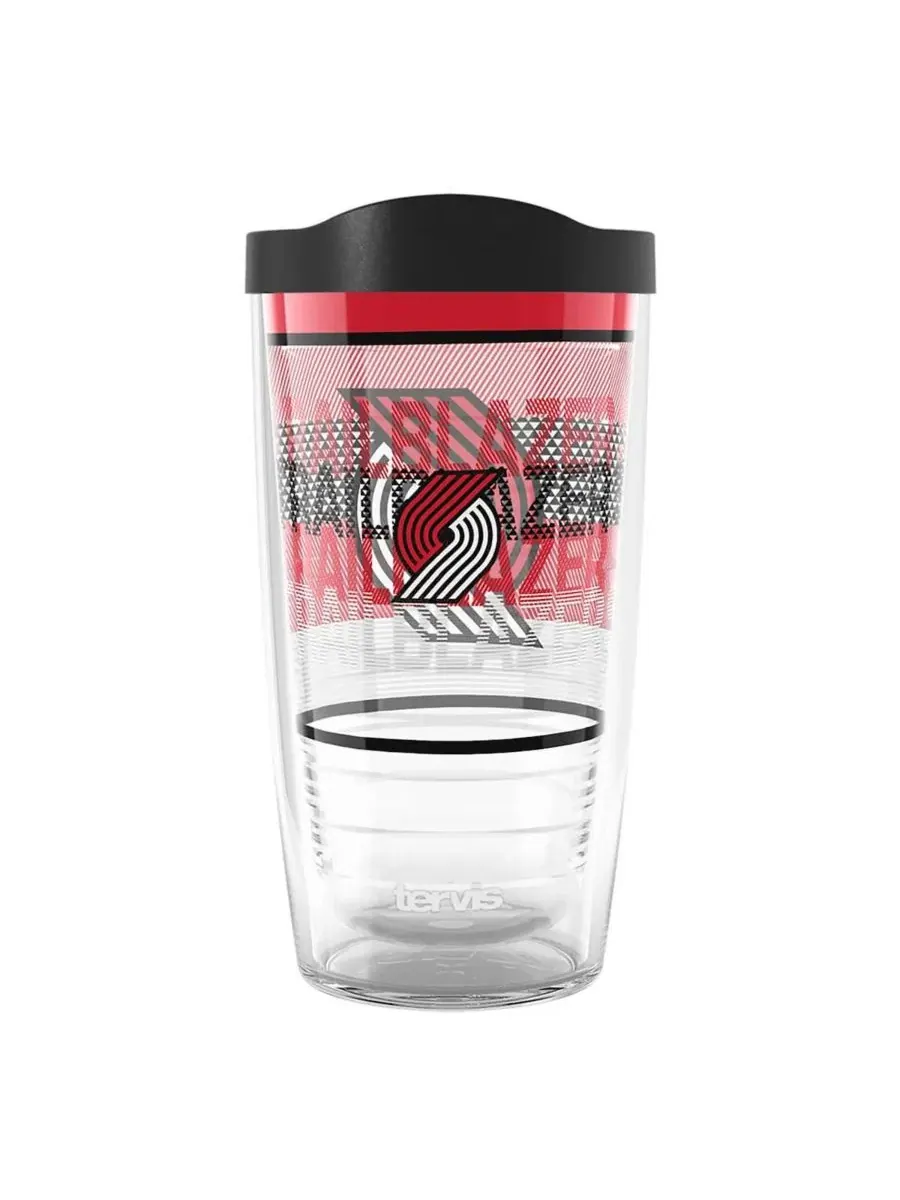 Термокружка Tervis 16 унций Competitor Classic с принтом Portland Trail Blazers