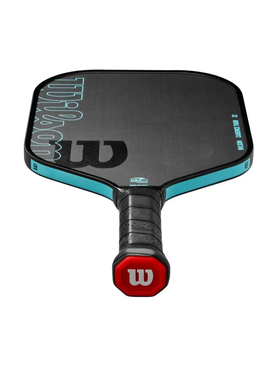 Ракетка для пиклбола Cadence Tour 12 - черная/светло-голубая / 11 см / 230 г Wilson — изображение 3 из 4