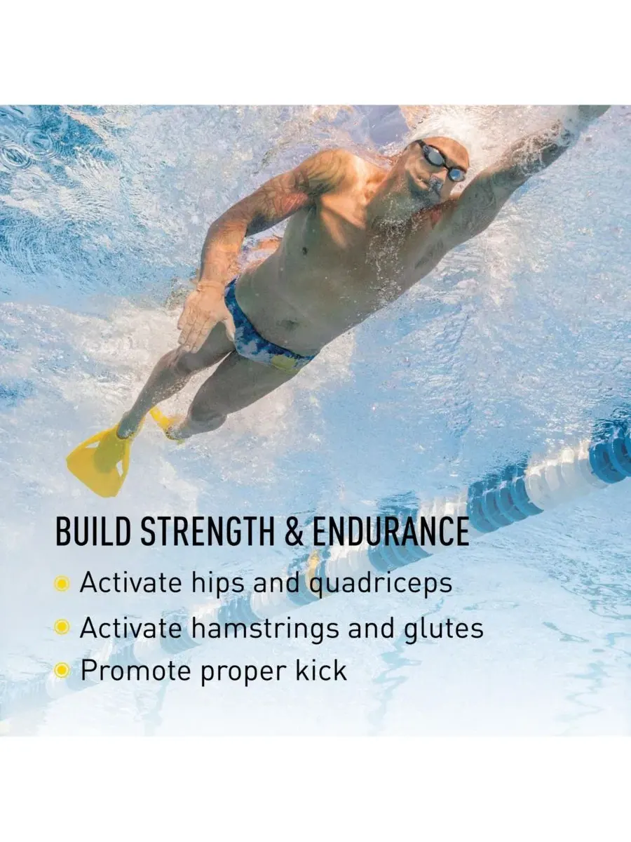 Ласты Edge Swim Fins - 100% силикон, форма и прочность, размер XXL Finis — изображение 3 из 3, желтый