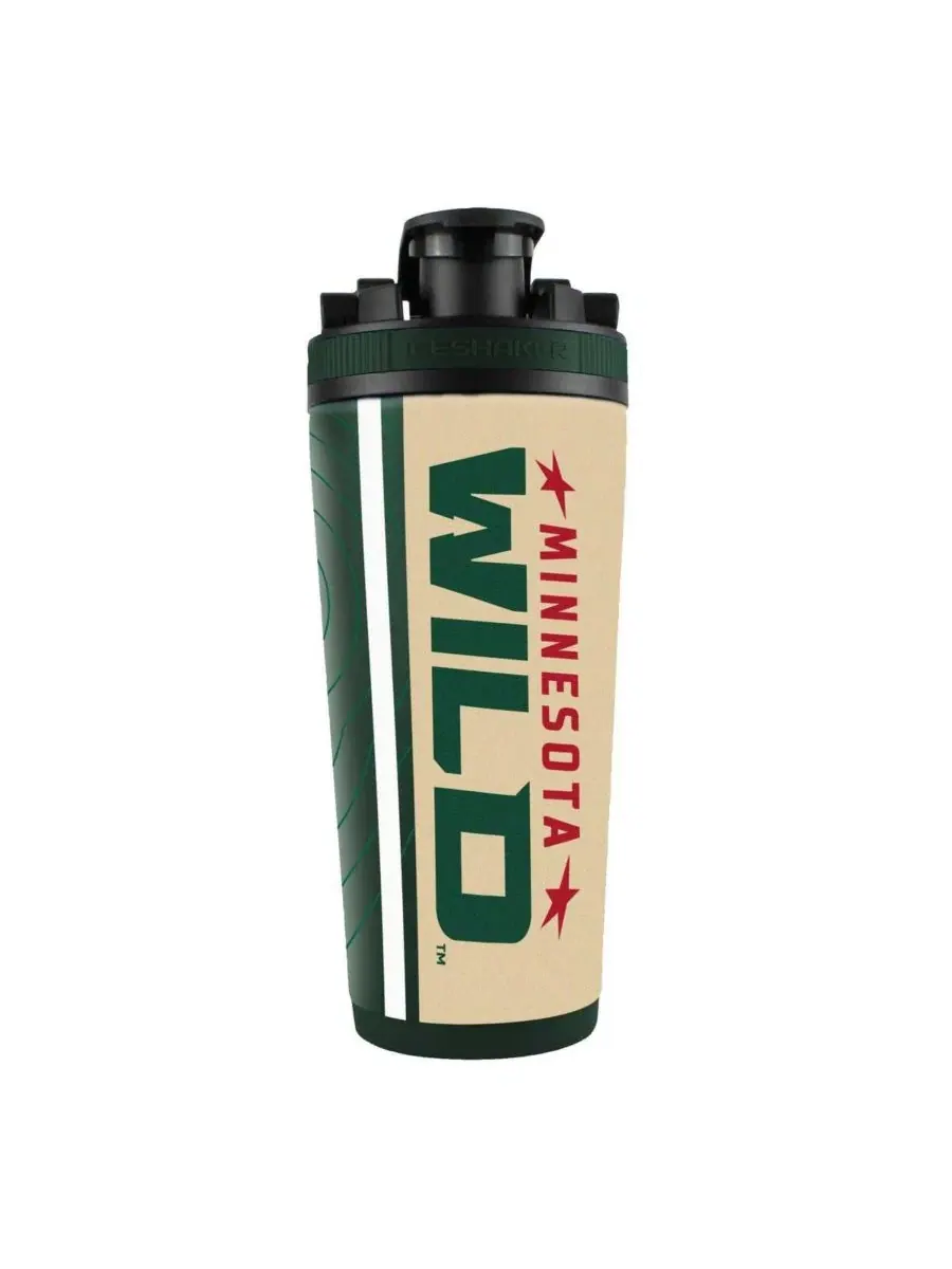 Бутылка для льда Minnesota Wild из нержавеющей стали 4D объемом 737 г Ice Shaker — изображение 2 из 2, нет цвета