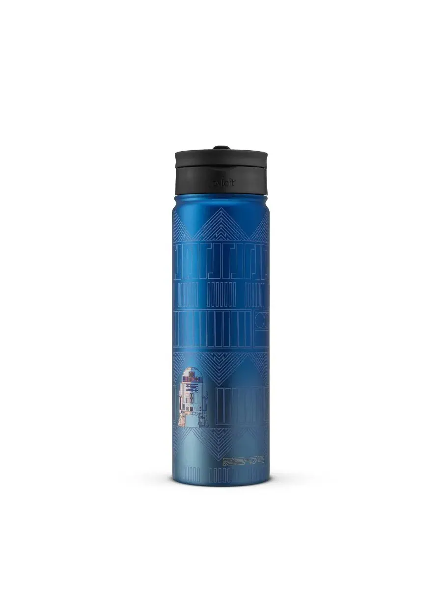 Термос Star Wars Linear Vacuum Insulated Water Bottle объемом 0,6 л (около 550 мл) Joyjolt — изображение 3 из 8, синий