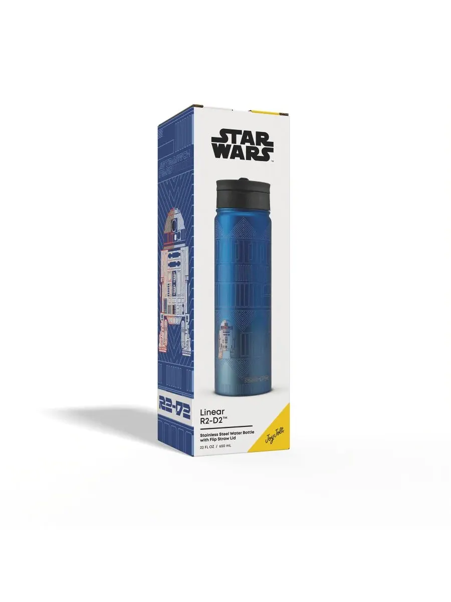Термос Star Wars Linear Vacuum Insulated Water Bottle объемом 0,6 л (около 550 мл) Joyjolt — изображение 7 из 8, синий