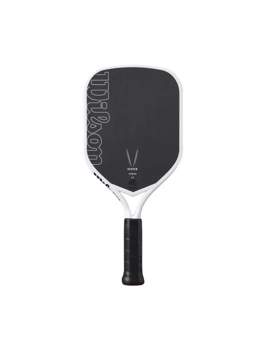 Ракетка для пиклбола Vesper Power 14 - бело-черная / 10 см / 230 г Wilson
