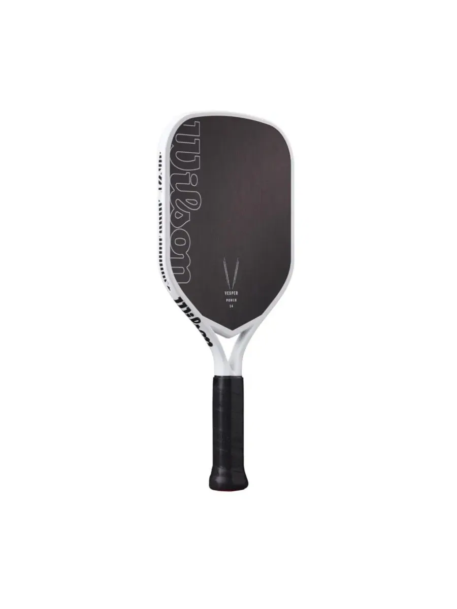 Ракетка для пиклбола Vesper Power 14 - бело-черная / 10 см / 230 г Wilson — изображение 2 из 4, белый/черный