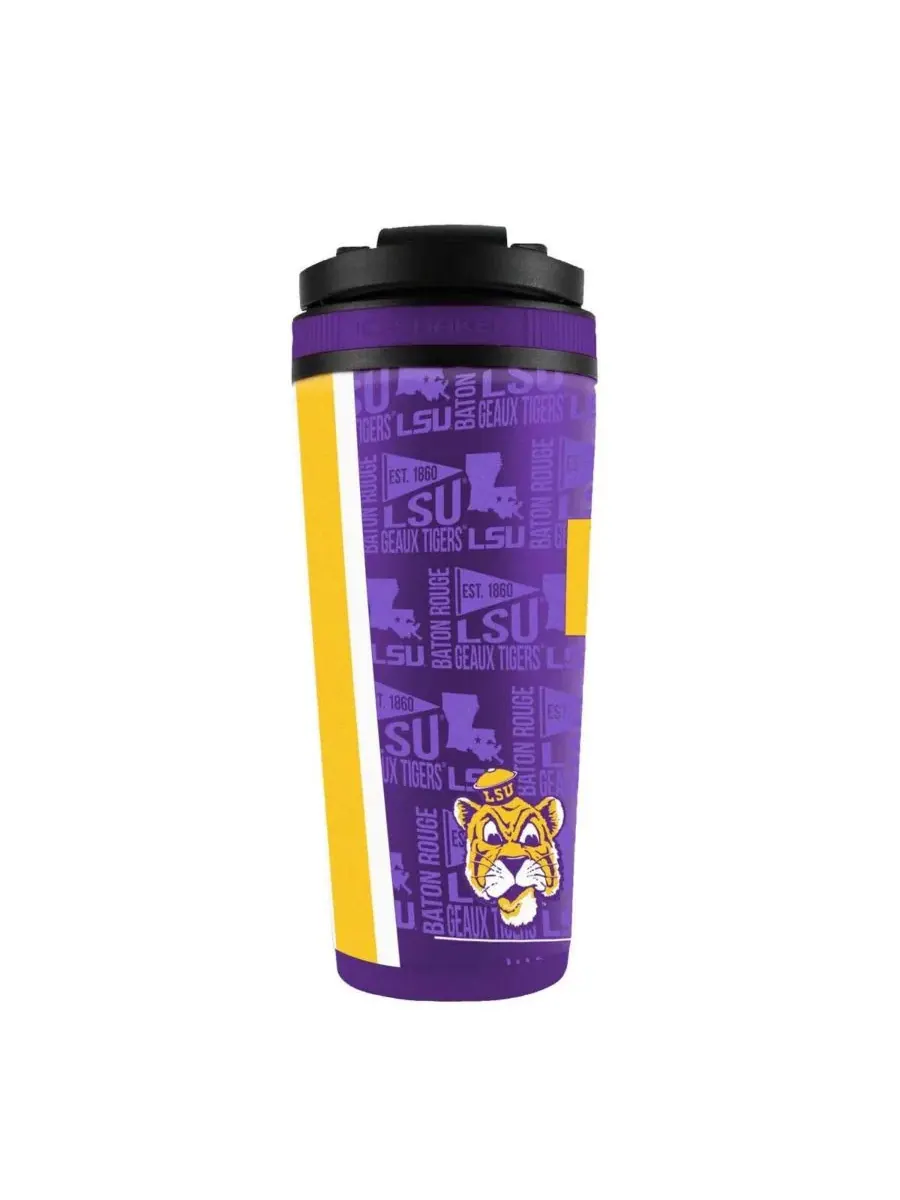 Бутылка из нержавеющей стали Wincraft LSU Tigers объемом 737 г (747 мл), формата 4D Ice Shaker — изображение 2 из 2