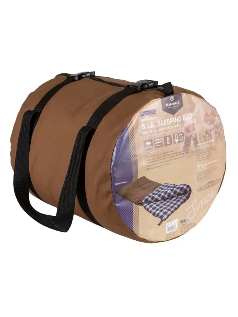 Спальный мешок Stan Sport White Tail весом 2 кг Stansport — изображение 2 из 3, коричневый