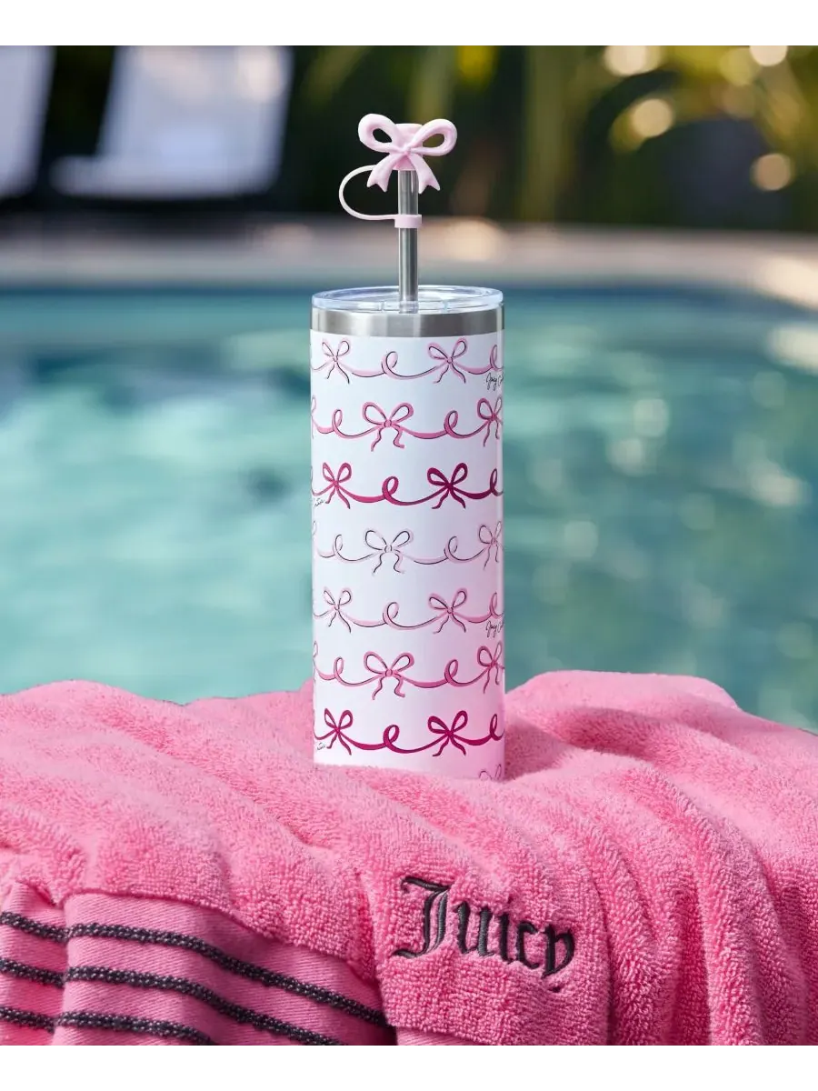 Термокружка для воды Insulated Glam Slip объемом 0,7 л Juicy Couture — изображение 2 из 7, розовый
