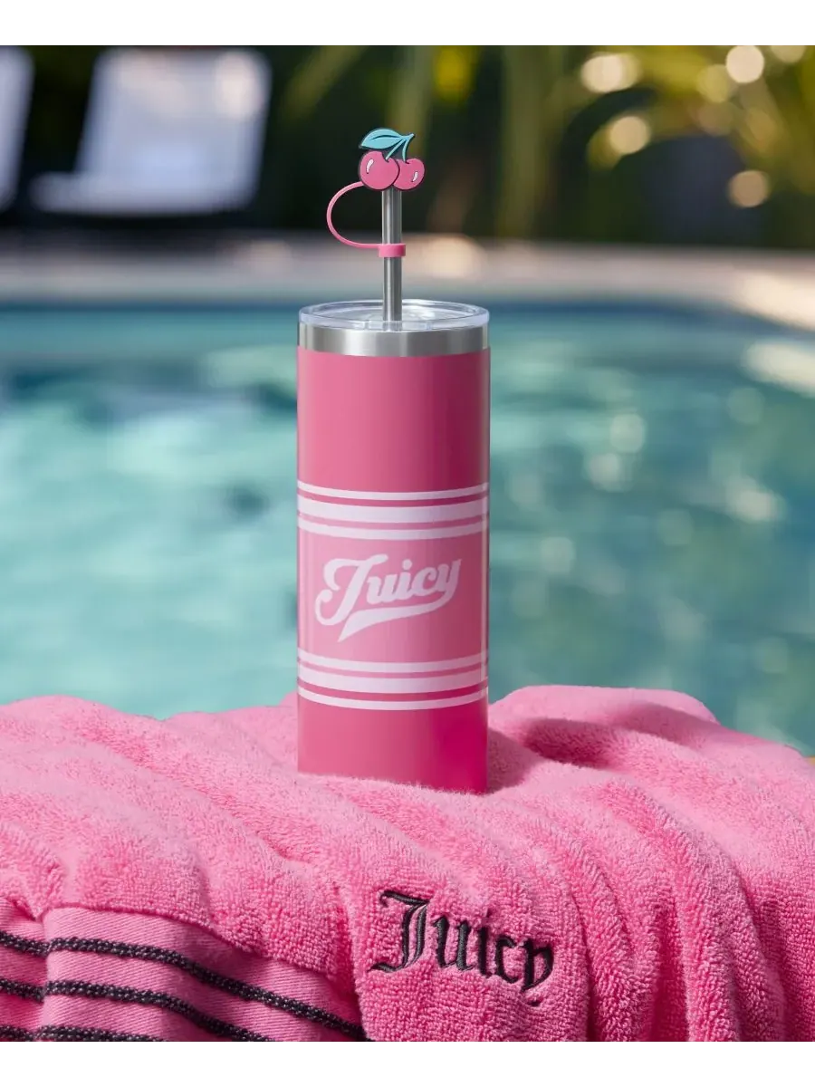 Термокружка для воды Insulated Glam Slip объемом 0,7 л Juicy Couture — изображение 2 из 7, розовый