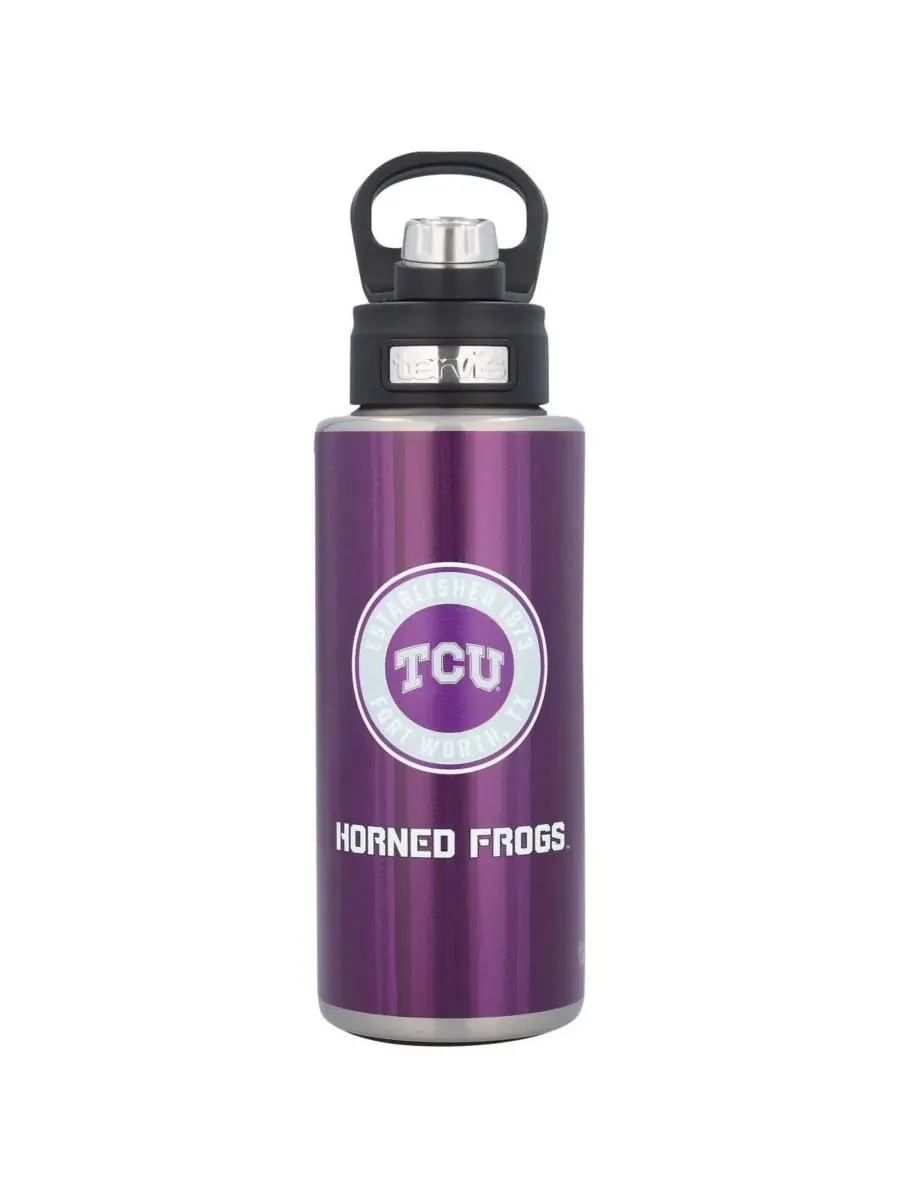 Бутылка для воды TCU Horned Frogs объемом 907 г с широким горлышком Tervis Tumbler