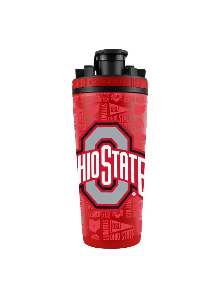 Бутылка для льда WinCraft Ohio State Buckeyes 737 г (747 мл) из нержавеющей стали 4D Perfect Shaker