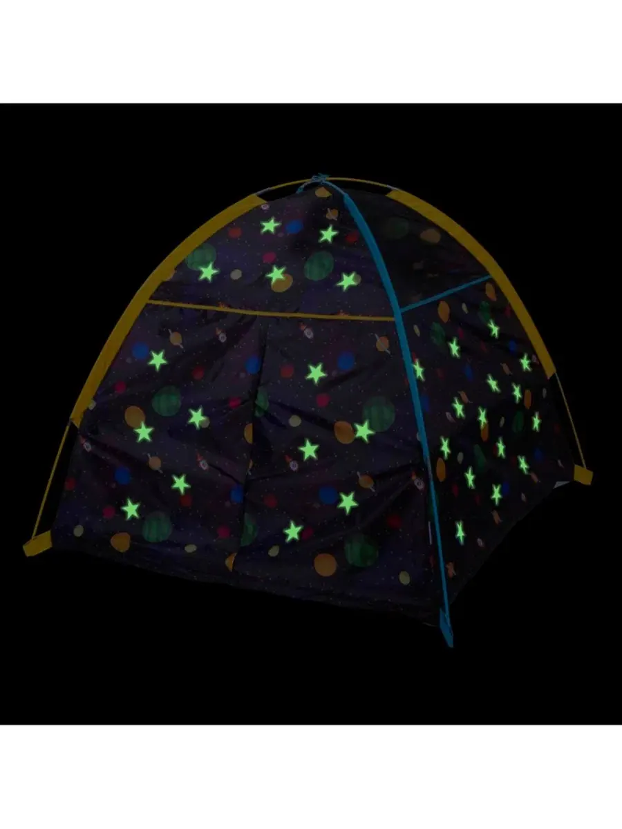 Светящаяся в темноте купольная палатка «Галактика» Pacific Play Tents — изображение 2 из 12, черный