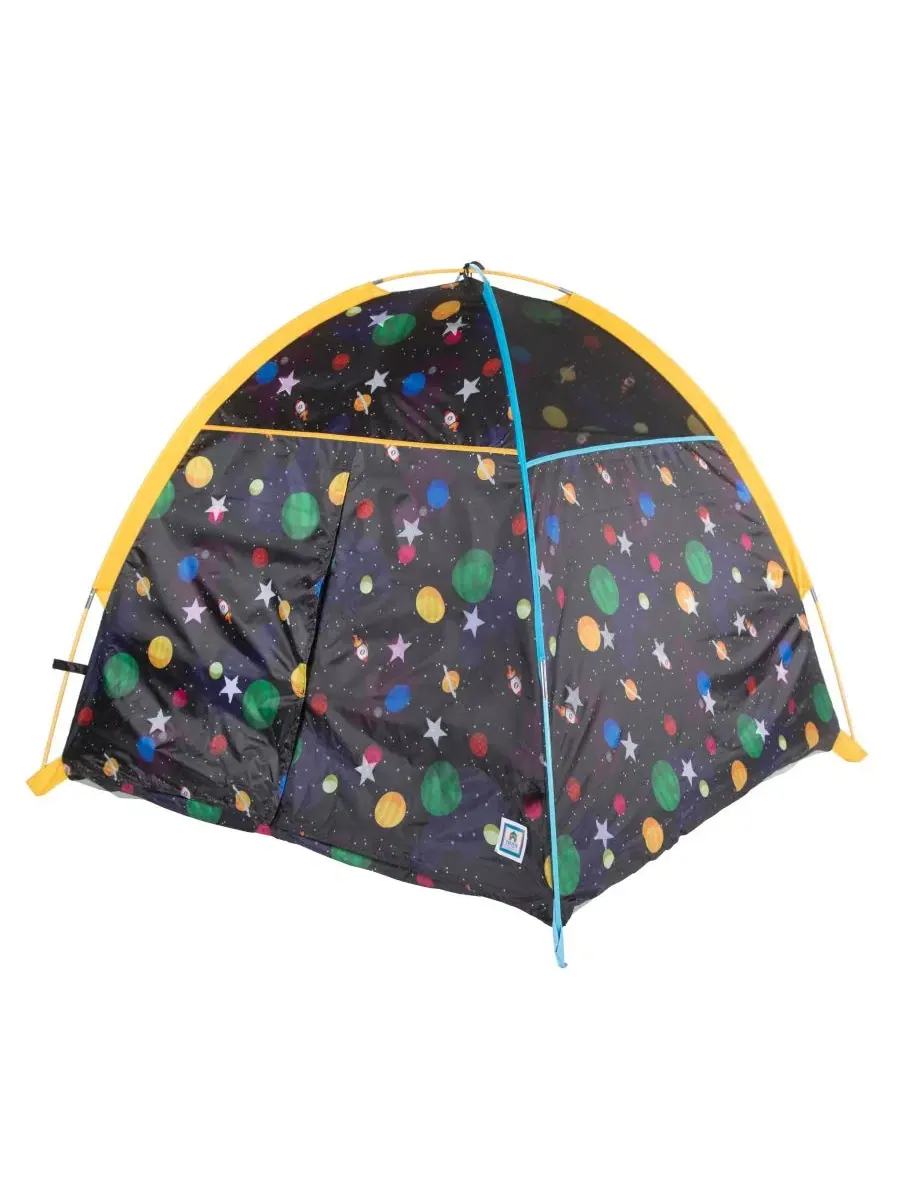 Светящаяся в темноте купольная палатка «Галактика» Pacific Play Tents — изображение 5 из 12, черный