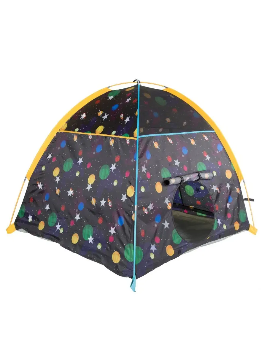 Светящаяся в темноте купольная палатка «Галактика» Pacific Play Tents — изображение 7 из 12, черный