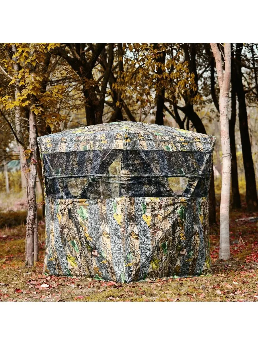 Переносная трехместная палатка для кругового обзора со сдвижным сетчатым окном Sugift — изображение 9 из 11, зеленый