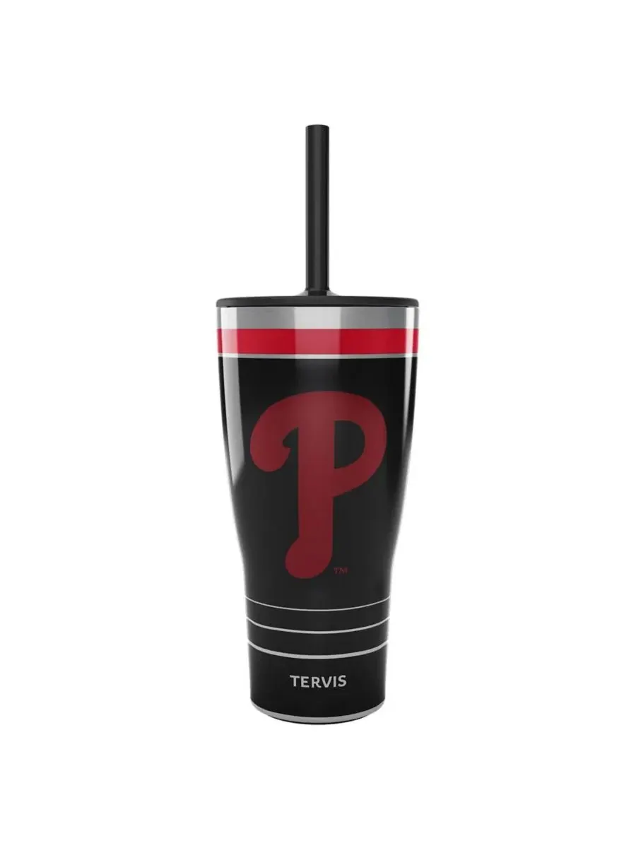 Термокружка с крышкой и трубочкой, 0,89 л, с принтом Philadelphia Phillies Night Game Tervis Tumbler