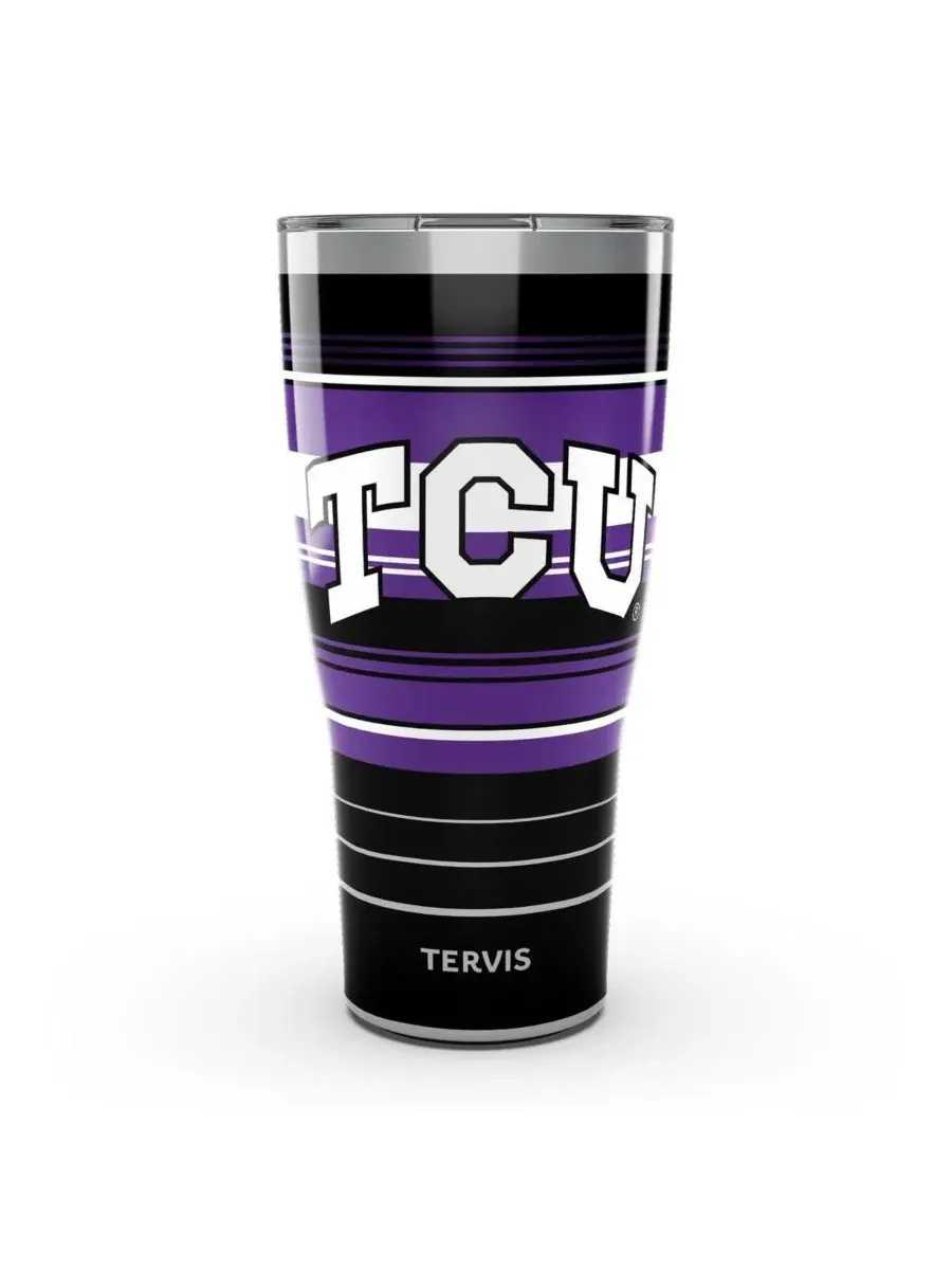 Термокружка Hype Stripes из нержавеющей стали, 0,89 л, с принтом TCU Horned Frogs Tervis