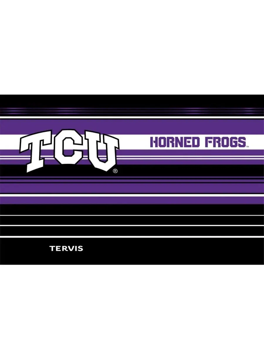 Термокружка Hype Stripes из нержавеющей стали, 0,89 л, с принтом TCU Horned Frogs Tervis — изображение 2 из 2, нет цвета