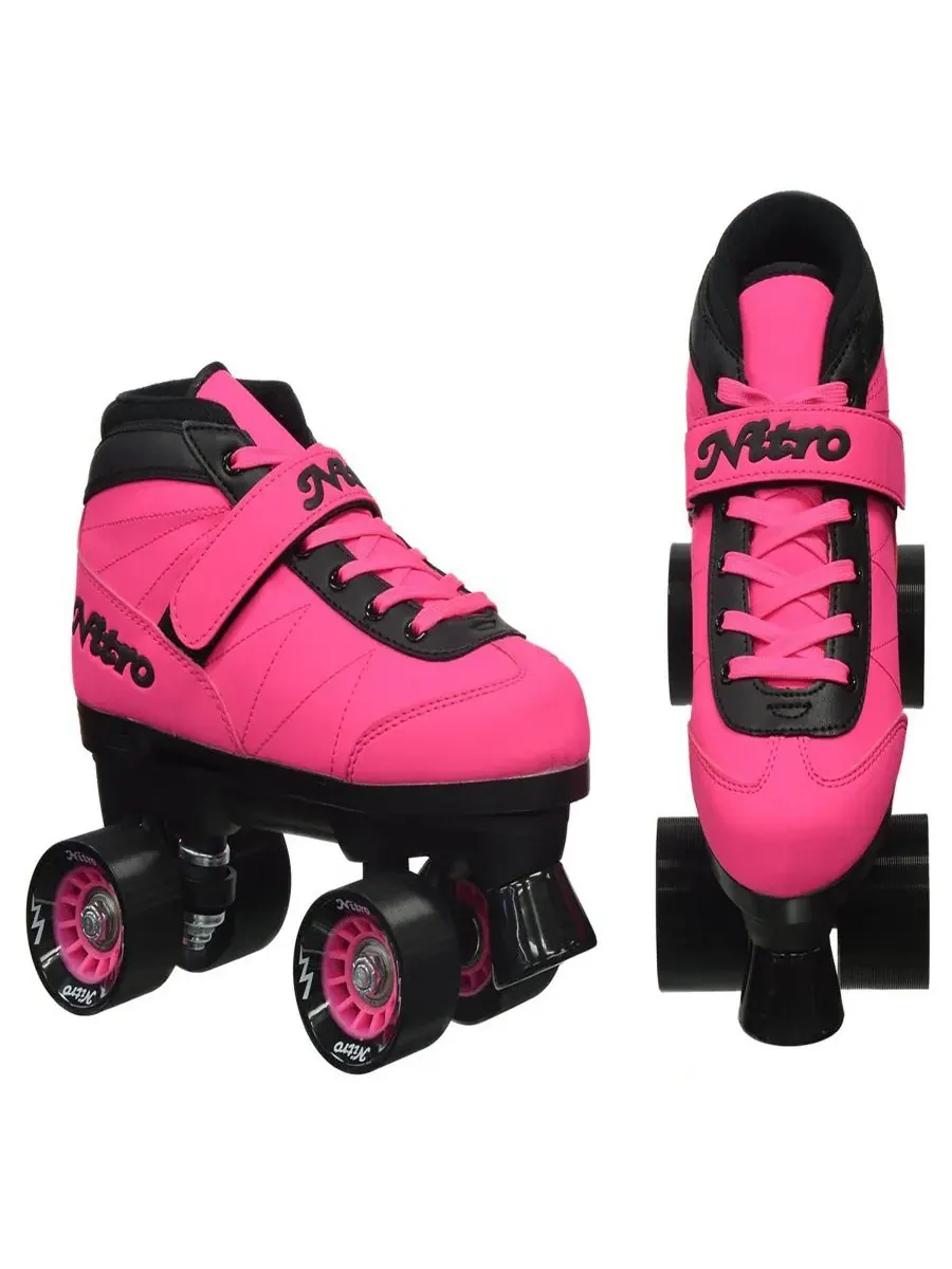 Коньки Epic Nitro Turbo Pink Quad Speed Skates Epic Skates — изображение 2 из 4, розовый