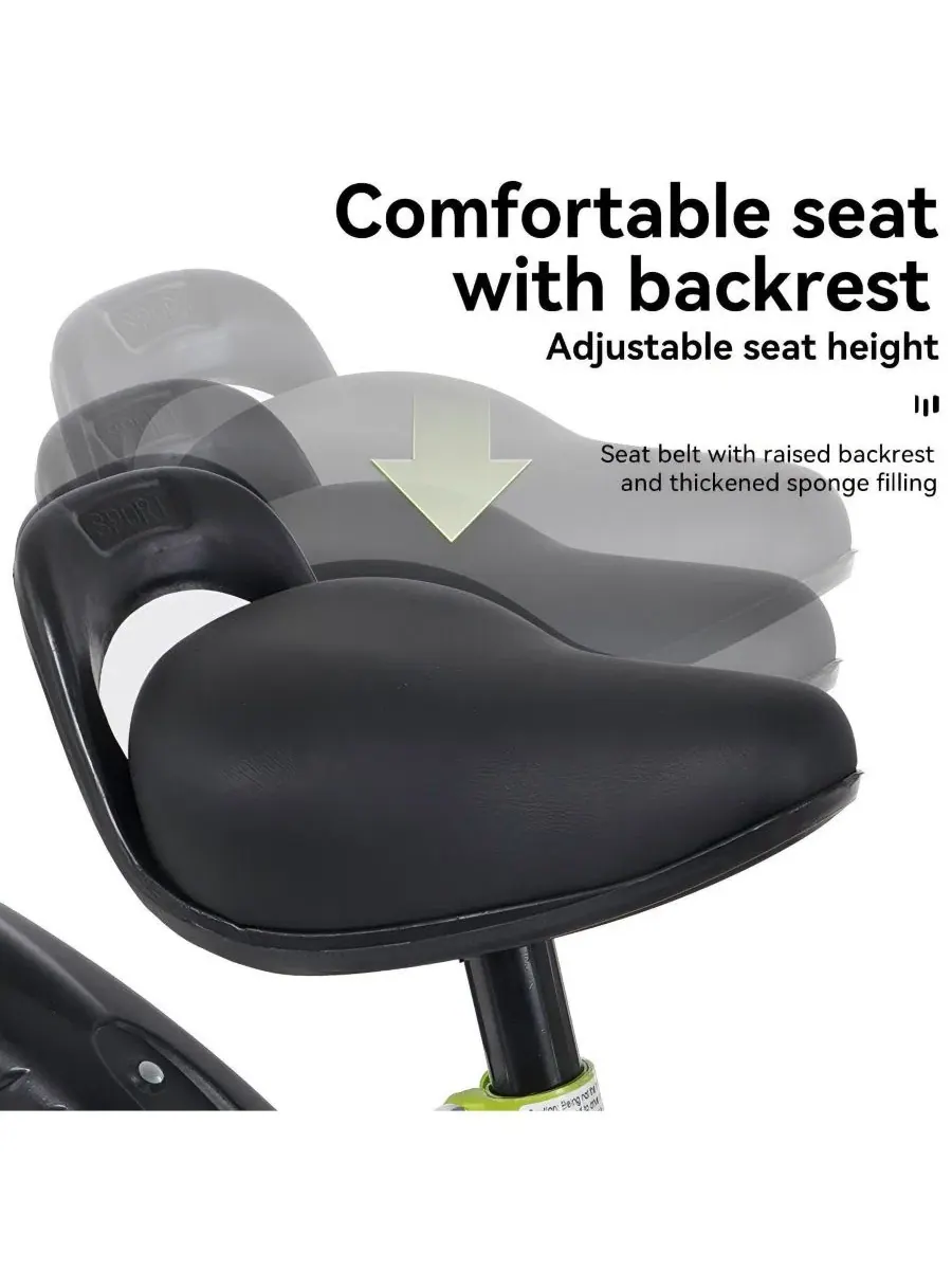 Детский спортивный велосипед Streamdale 41 см с регулировкой высоты Streamdale Furniture — изображение 3 из 10, зеленый