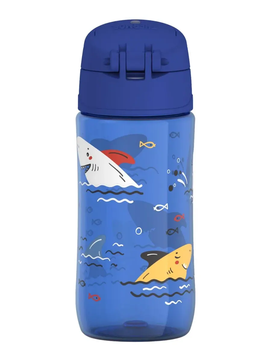 Бутылка для воды Funtainer объемом 473 мл с крышкой-носиком Thermos, Sharks — изображение 2 из 4