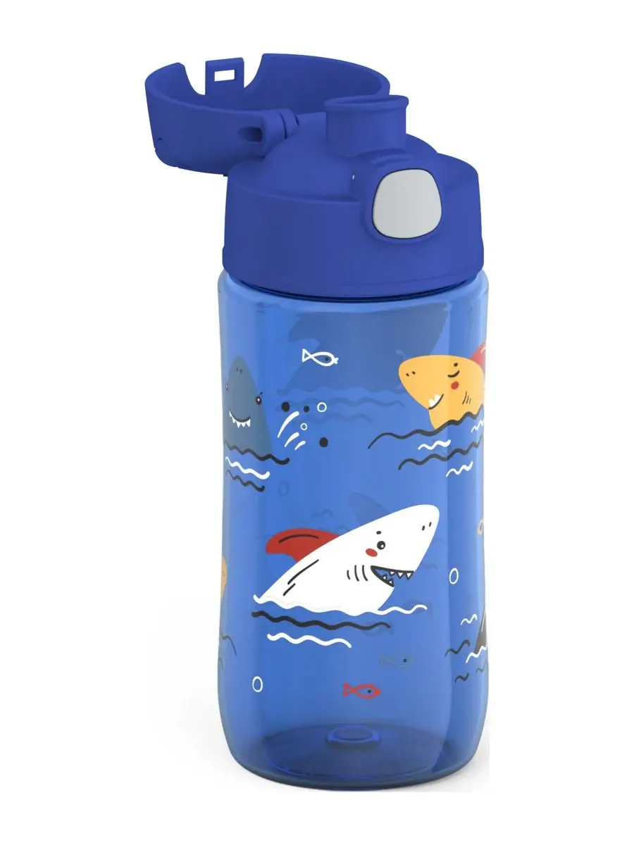 Бутылка для воды Funtainer объемом 473 мл с крышкой-носиком Thermos, Sharks — изображение 4 из 4