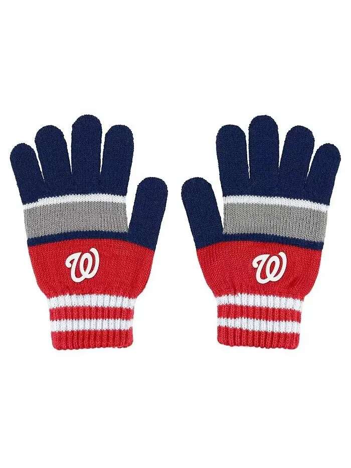 Женский комплект перчаток и шарфа Washington Nationals Stripe WEAR by Erin Andrews — изображение 3 из 3