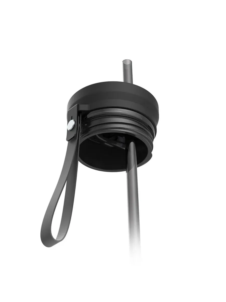 Бутылка для воды с трубочкой Stainless Steel Straw Contigo, Licorice Gunmetal — изображение 5 из 9